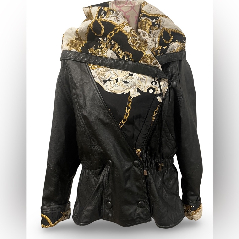 Avanti Women’s Vintage Genuine Leather Bomber Jacket, Size Large
